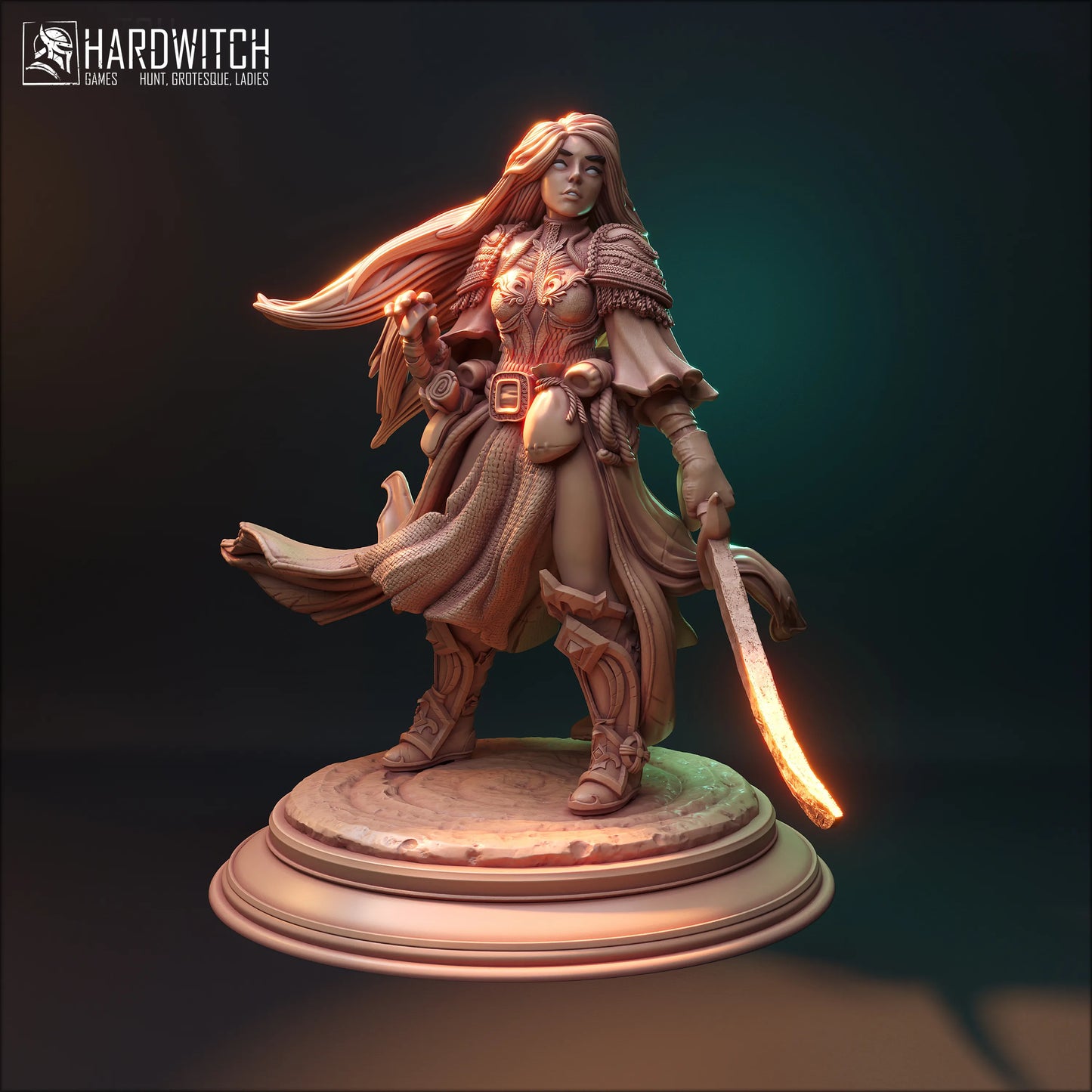 HardWitch Games - Demetra Stormborn - 75mm Pin Up/Figure/Model/Diorama