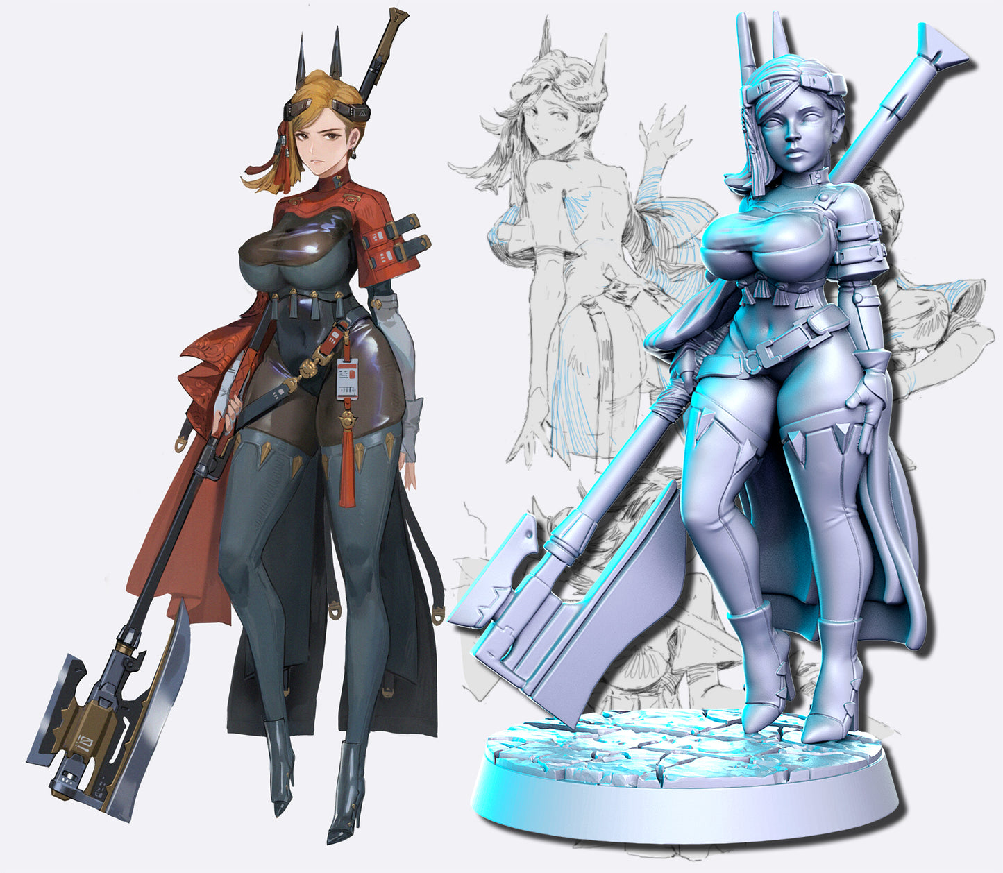 RN Estudio - Neokingdom #1 - Amazon Wanderer - DnD/TTRPG Figure/Miniature