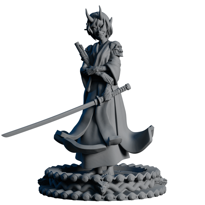AsymSculpts - Sculpted Sisters: Oriental - Oni #1 - 75mm Pin Up/Figure/Model/Diorama