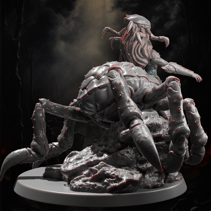 Jugglers Miniatures - Crab Queen - 75/100mm Pin Up/Figure/Model/Diorama