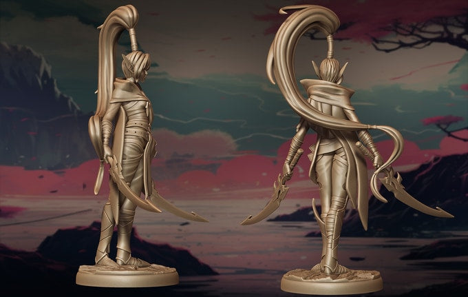 Lily's Minis - Guardian Sisters II - Vylessa Nightbane - 75mm Pin Up/Figure/Model/Diorama