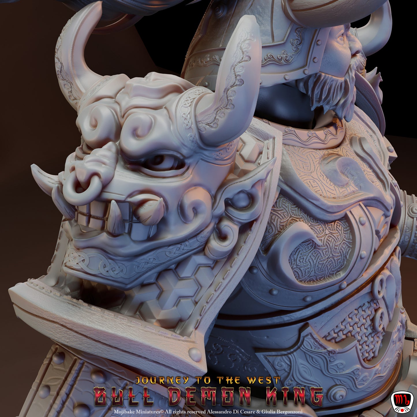 Mojibake - Journey to the West - Bull King - 120mm Pin Up/Figure/Model/Diorama - Helios3DPrinting