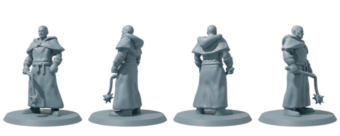 STLGobbo - Black River Rogues - Monk - DnD/Pathfinder/TTRPG Figure