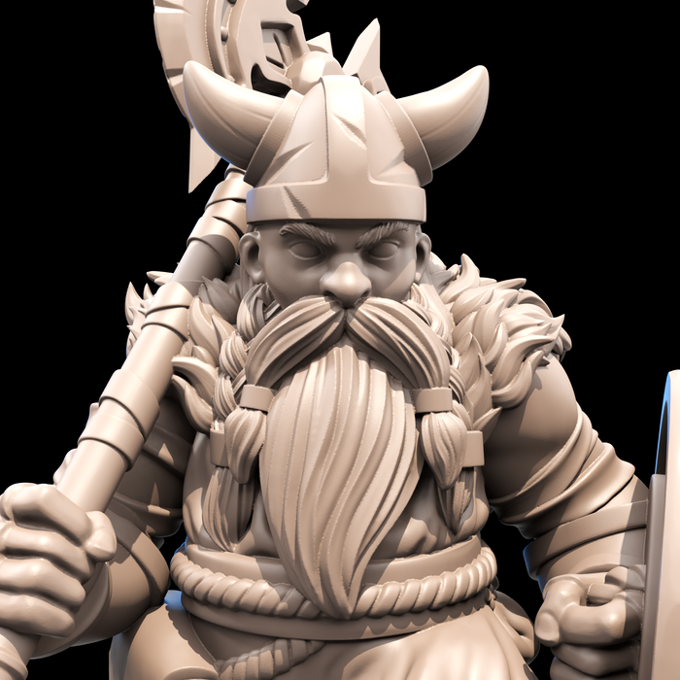 Fredrik Rosado - Valhalla - Zwerg - 75mm Pin Up/Figure/Model/Diorama