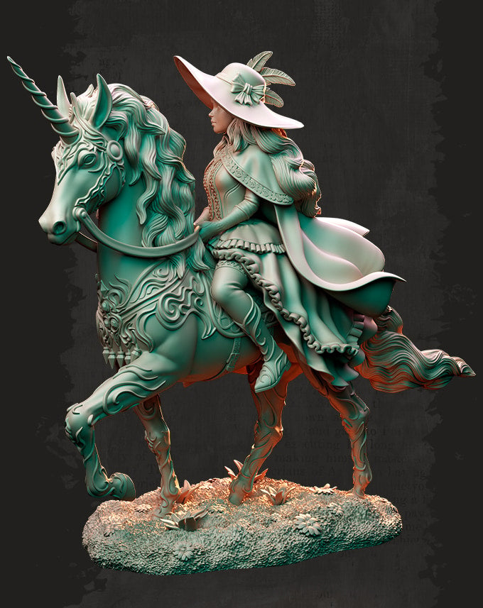 Nocturna - Mighty Unicorn - 75mm Pin Up/Figure/Model/Diorama