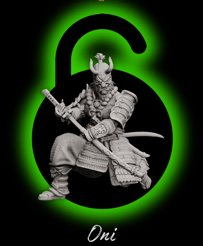 Forged Path - Tokugawa Bushido - Oni - DnD/Pathfinder/TTRPG Figure