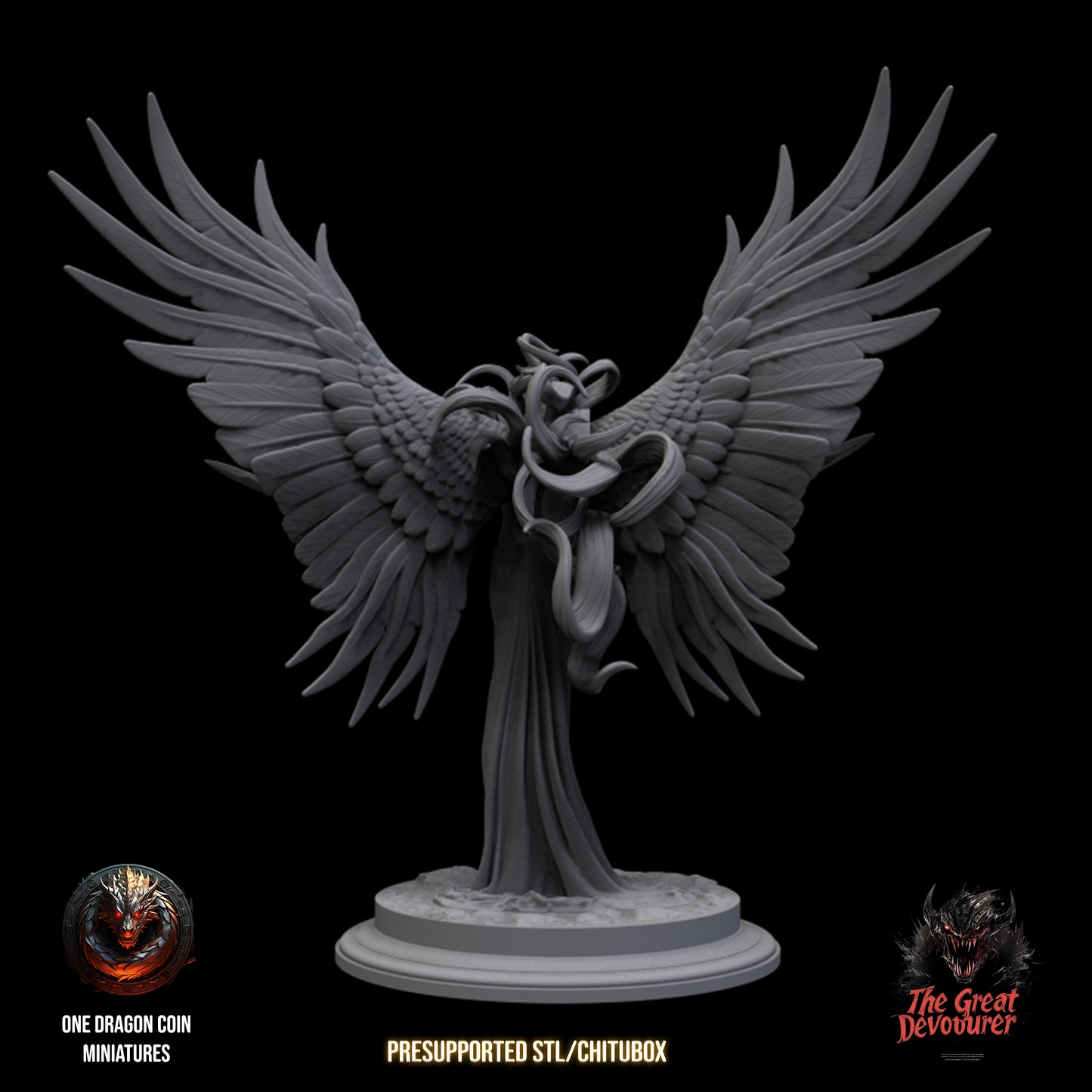 One Dragon Coin - Lucia, Archangel - DnD/TTRPG Figure/Miniature