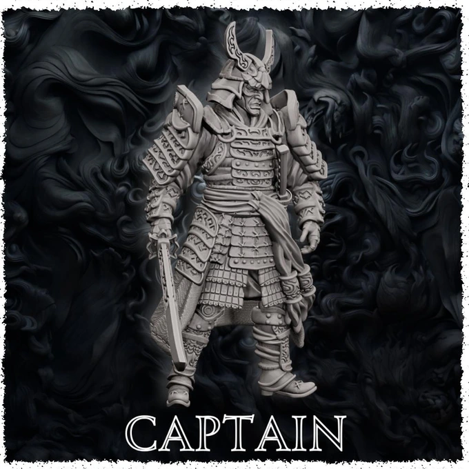 Forged Path - Tokugawa Guardians - Captain - DnD/Pathfinder/TTRPG Figure