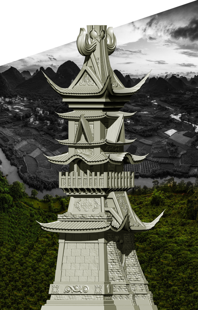 Slope3D - Traditional Chinese Dice Tower - DnD/TTRPG/Roleplaying/Wargames