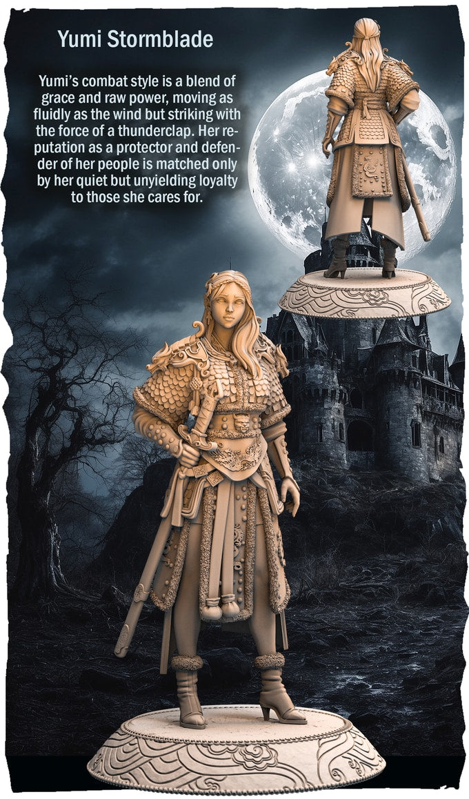 RN Estudio - Characters - Yumi Stormblade - 75mm Pin Up/Figure/Model/Diorama