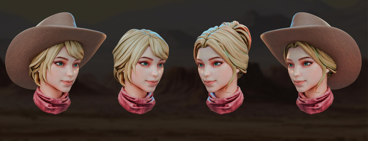 AMCM Studios - Ruby Colt - 32/75mm Pin Up/Figure/Model/Diorama - Helios3DPrinting