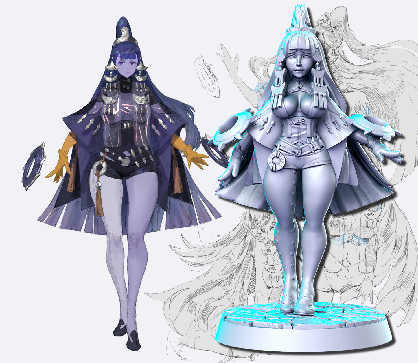 RN Estudio - Neokingdom #1 - Blademage Female - DnD/TTRPG Figure/Miniature