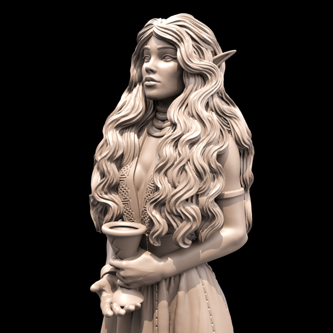 Fredrik Rosado - Valhalla - Alfhild - 75mm Pin Up/Figure/Model/Diorama