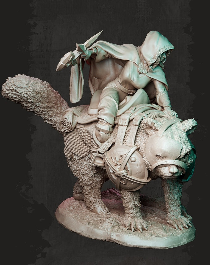 Nocturna - Legend of the Red Panda - 40/80mm Pin Up/Figure/Model/Diorama