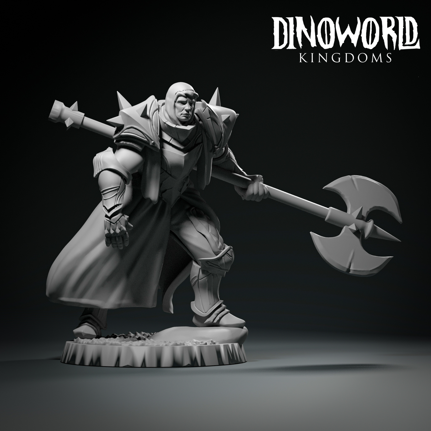 Dinoworld - Orks - Demigod Commander - DnD/Pathfinder/TTRPG Figure Miniature