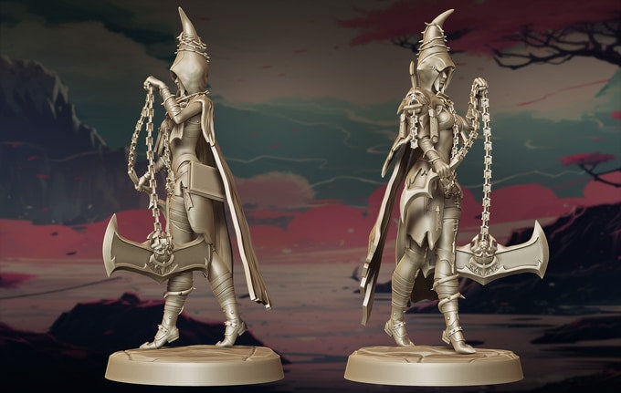 Lily's Minis - Guardian Sisters - Selistra Voidwhisper - 75mm Pin Up/Figure/Model/Diorama