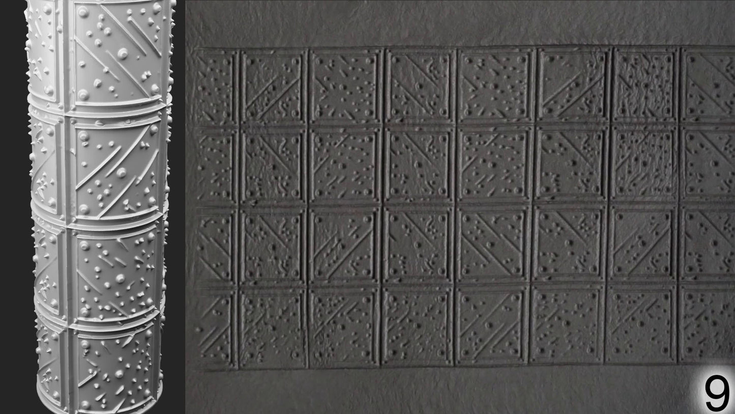Jorrit - Texture Rollers #16 - Clay Roller for Scenery/TTRPG/Pottery Embossing