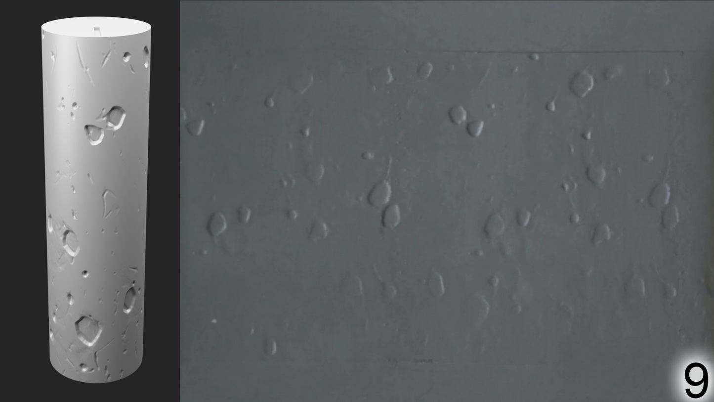 Jorrit - Texture Rollers #08 - Clay Roller for Scenery/TTRPG/Pottery Embossing