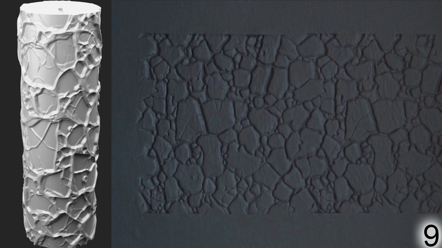 Jorrit - Texture Rollers #13 - Clay Roller for Scenery/TTRPG/Pottery Embossing
