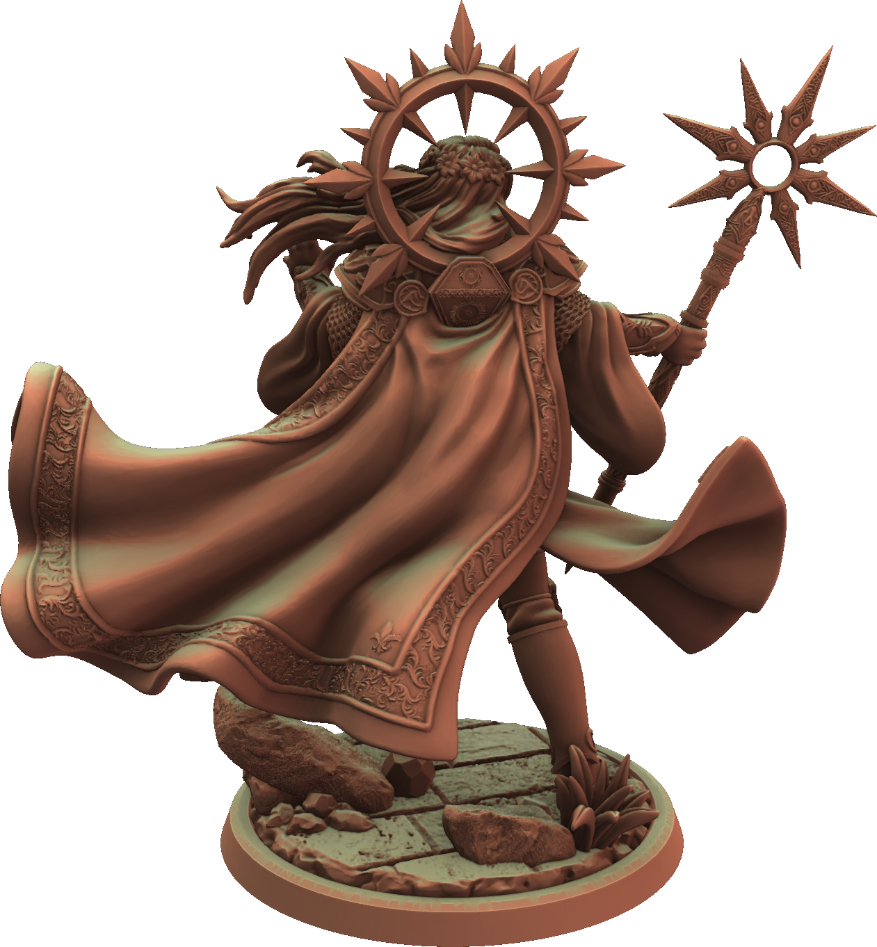 Cosmondo - Dungeons & Damsels - Aasimar Cleric #2 - 75mm Pin Up/Figure/Model/Diorama