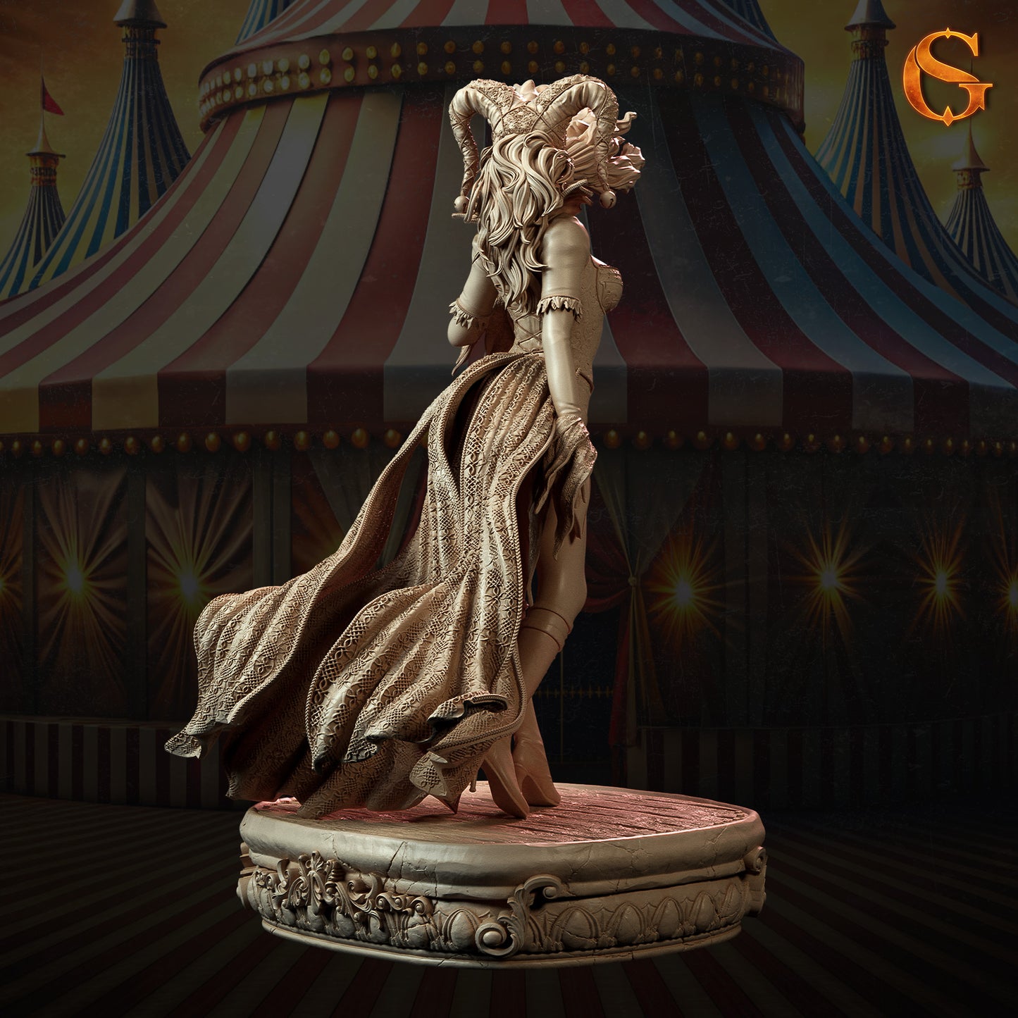 Solgoodcreations - Aithne, Fire Eater - 75/140mm Pin Up/Figure/Model/Diorama