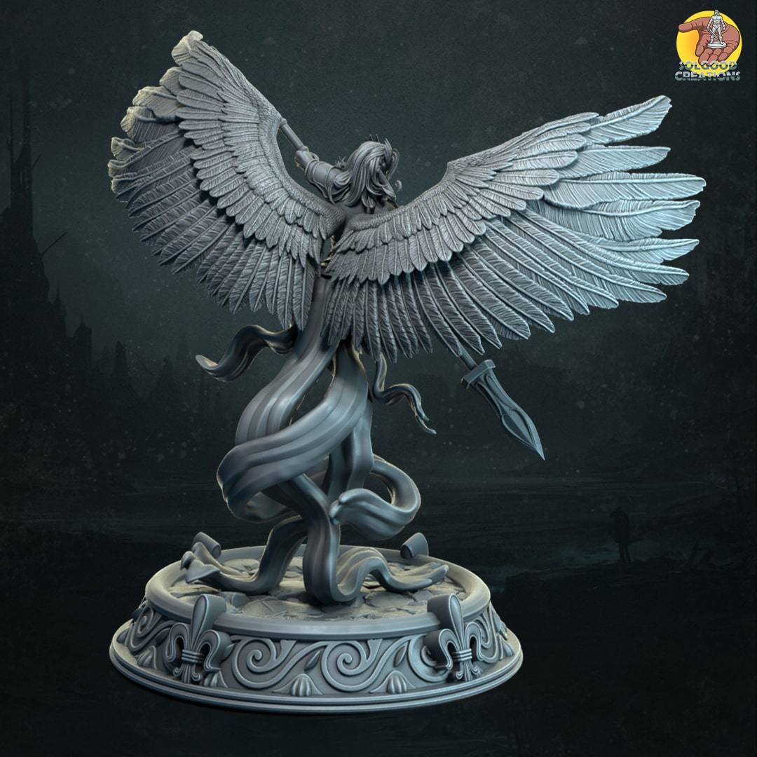 Solgoodcreations - Heaven's Rule - Guardian Angel #1 - DnD/TTRPG Figure/Miniature