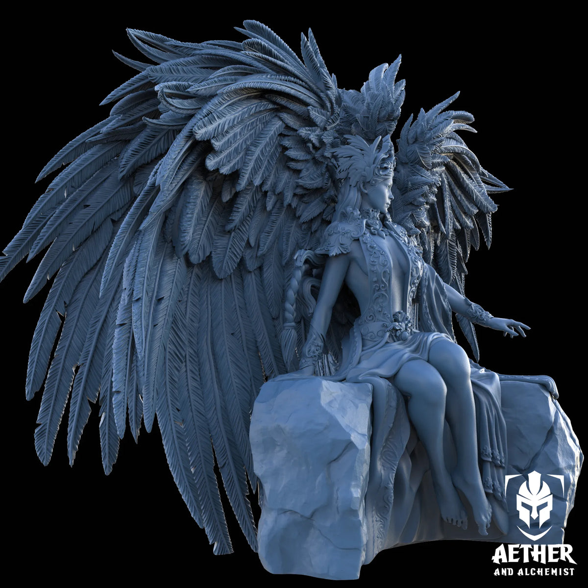 Aether & Alchemist - Auriel Lightbringer - 75mm Pin Up/Figure/Model/Diorama