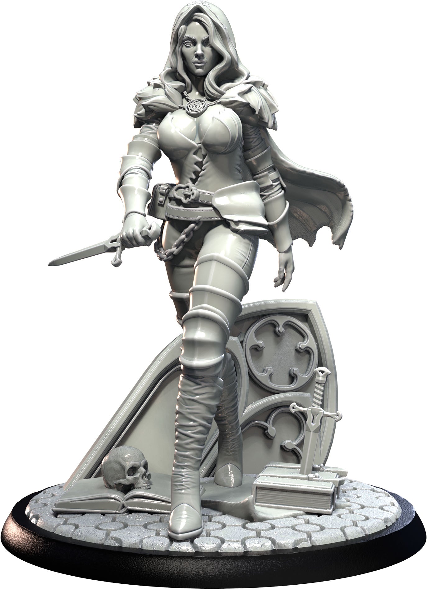 3D IPStudios - Female Warriors #1 - Bianca - Pin Up/Figure/Model/Diorama - Helios3DPrinting