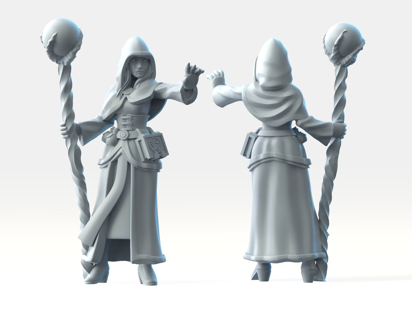 Brayan Nafarrate - Bestiary #2 - Wizard Female - DnD/TTRPG Figure/Miniature