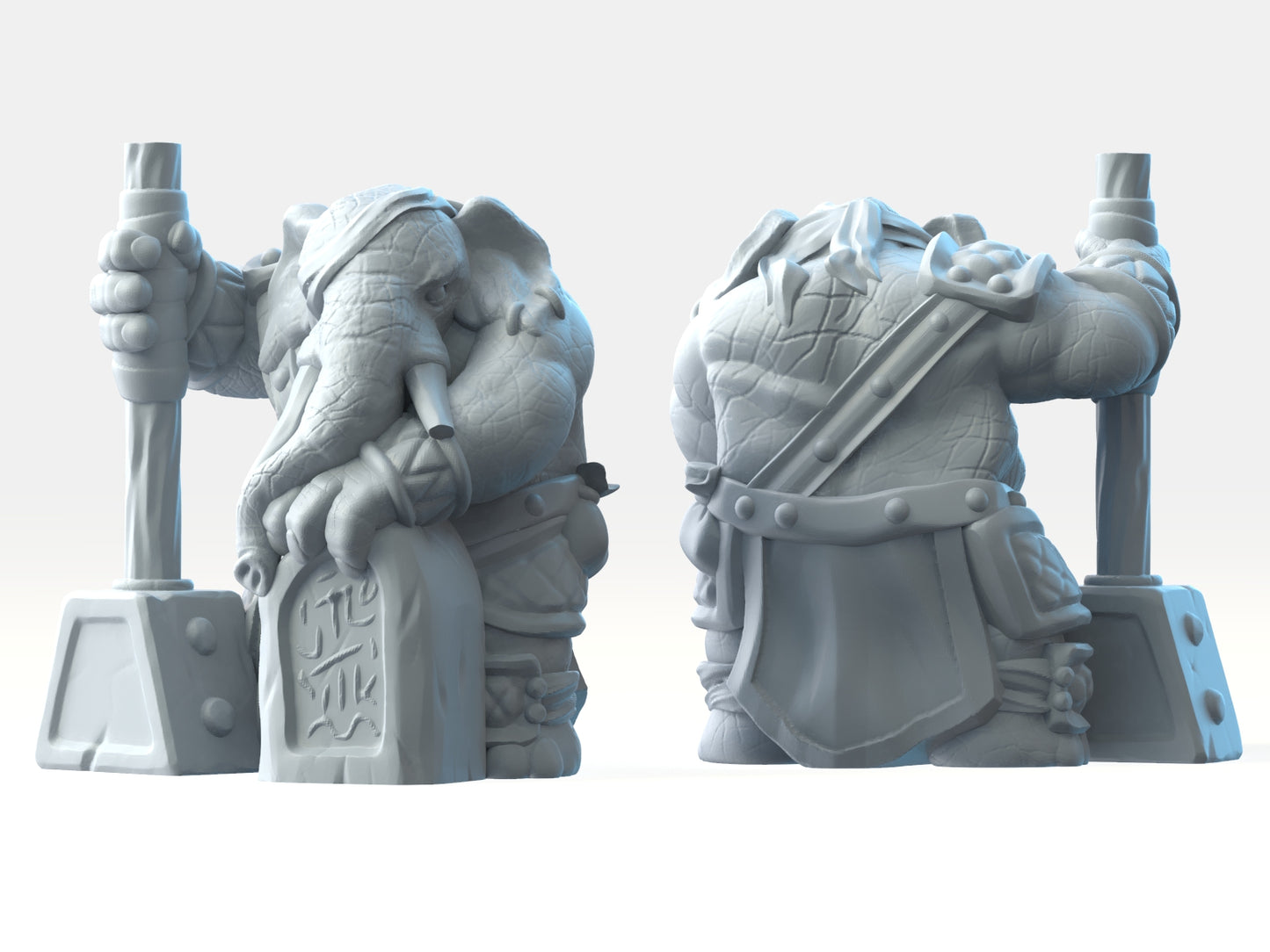 Brayan Nafarrate - Bestiary #2 - Loxodon #2 - DnD/TTRPG Figure/Miniature