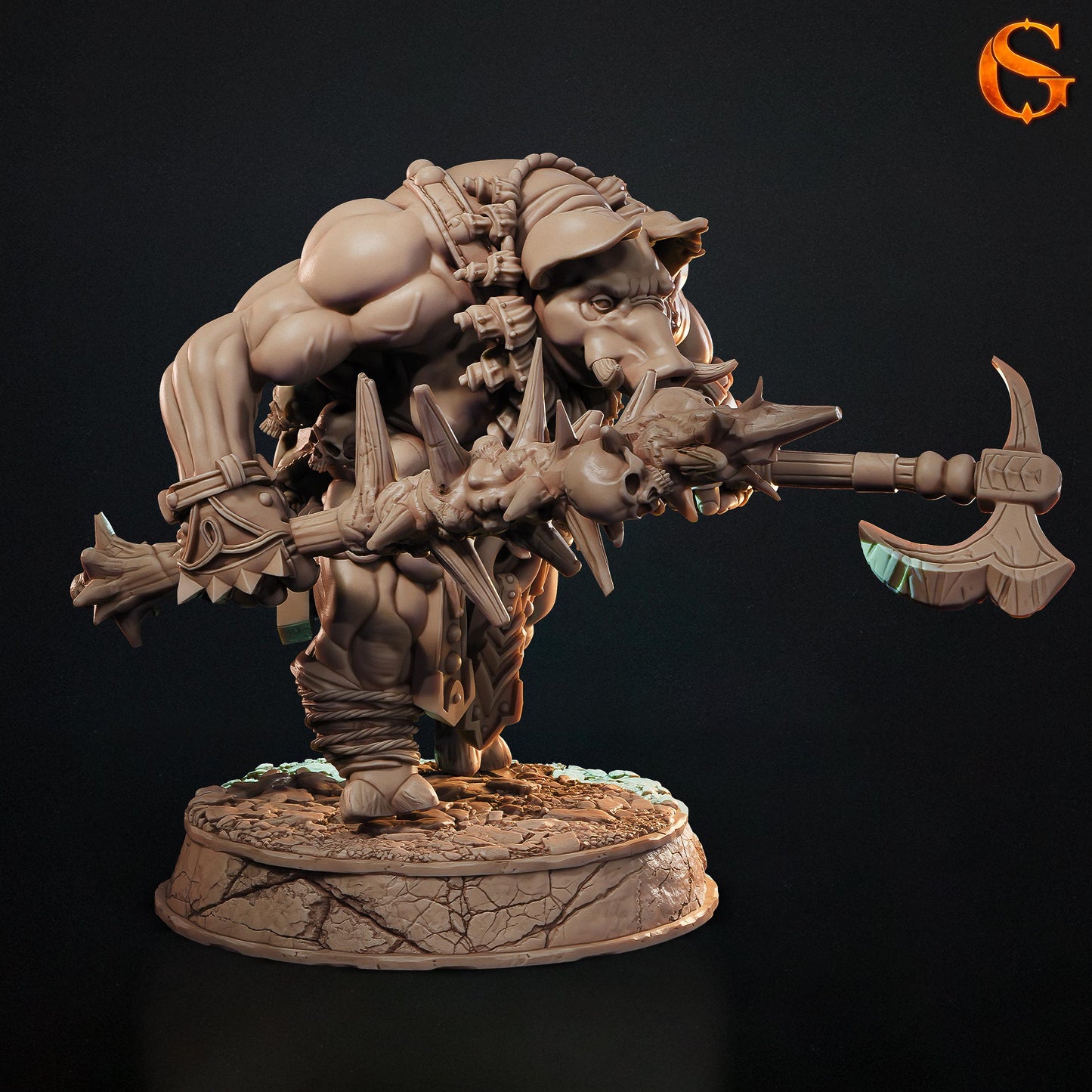Solgoodcreations - Wereboar - DnD/TTRPG Figure/Miniature