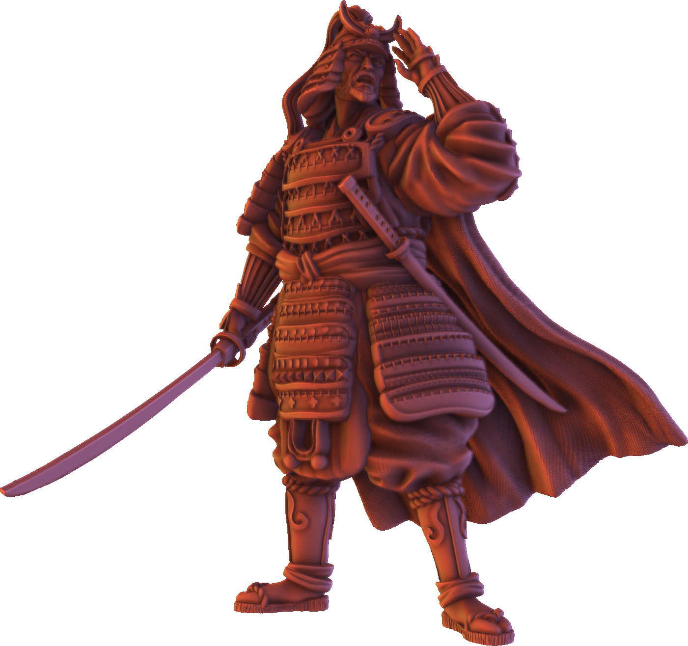 Forged Path - Tokugawa Bushido - Command Unit - DnD/Pathfinder/TTRPG Figure