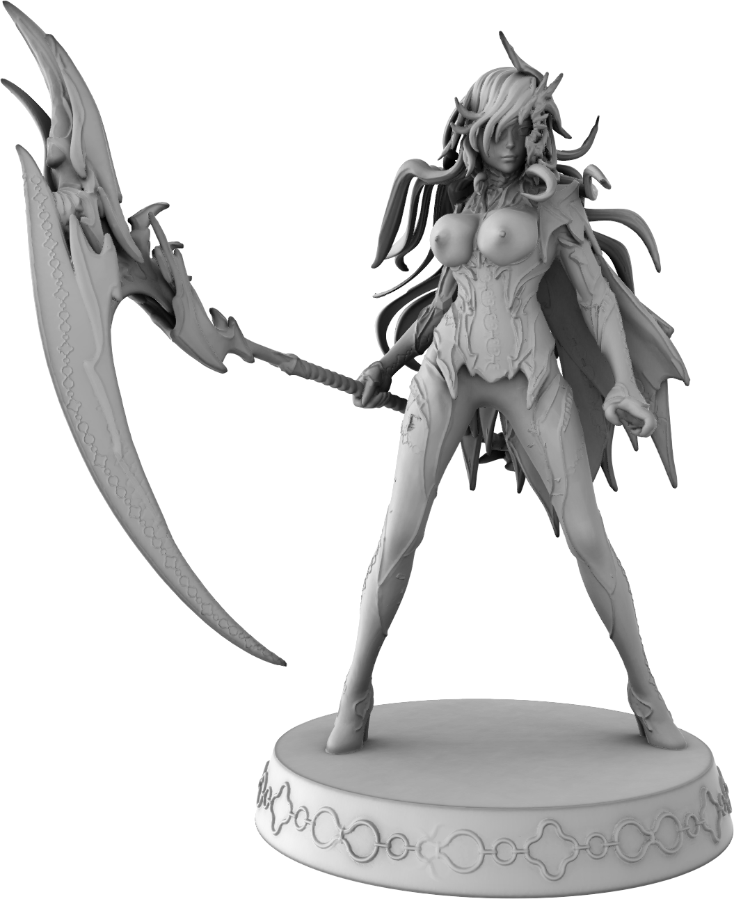 Mini Orange - Cassandra Umbra - 75mm Pin Up/Figure/Model/Diorama