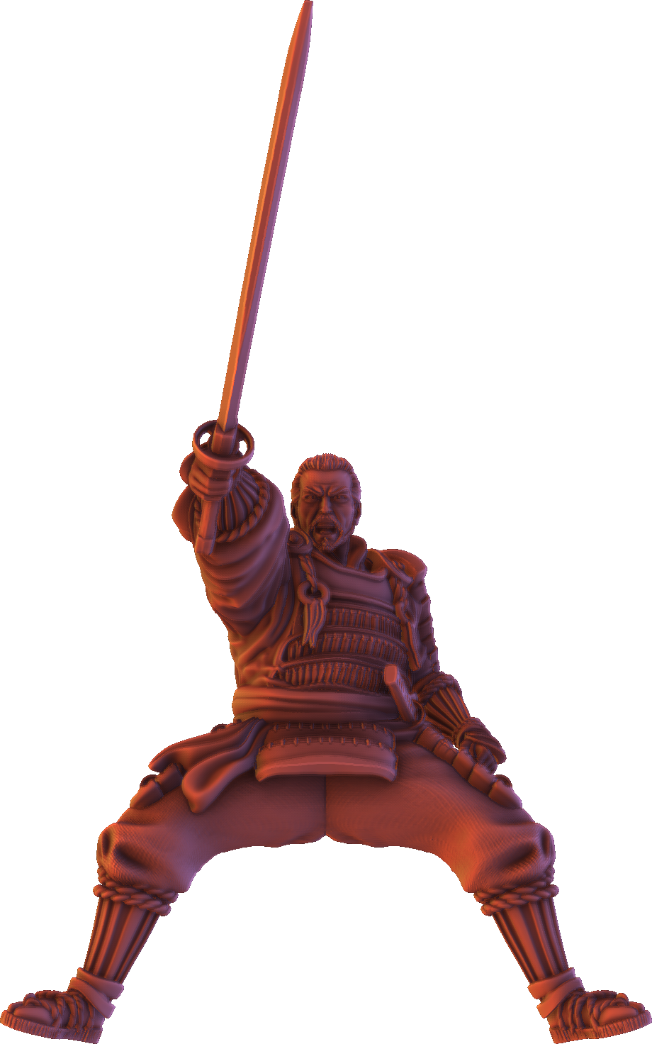 Forged Path - Tokugawa Bushido - Cavalry Sword - DnD/Pathfinder/TTRPG Figure