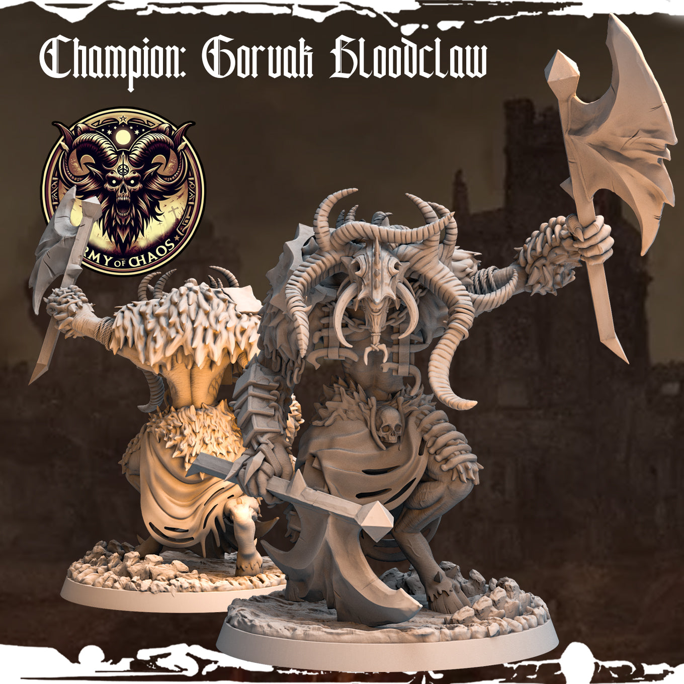 Monolith Arts - Beasts - Gorvak Bloodclaw - DnD/TTRPG Figure/Miniature