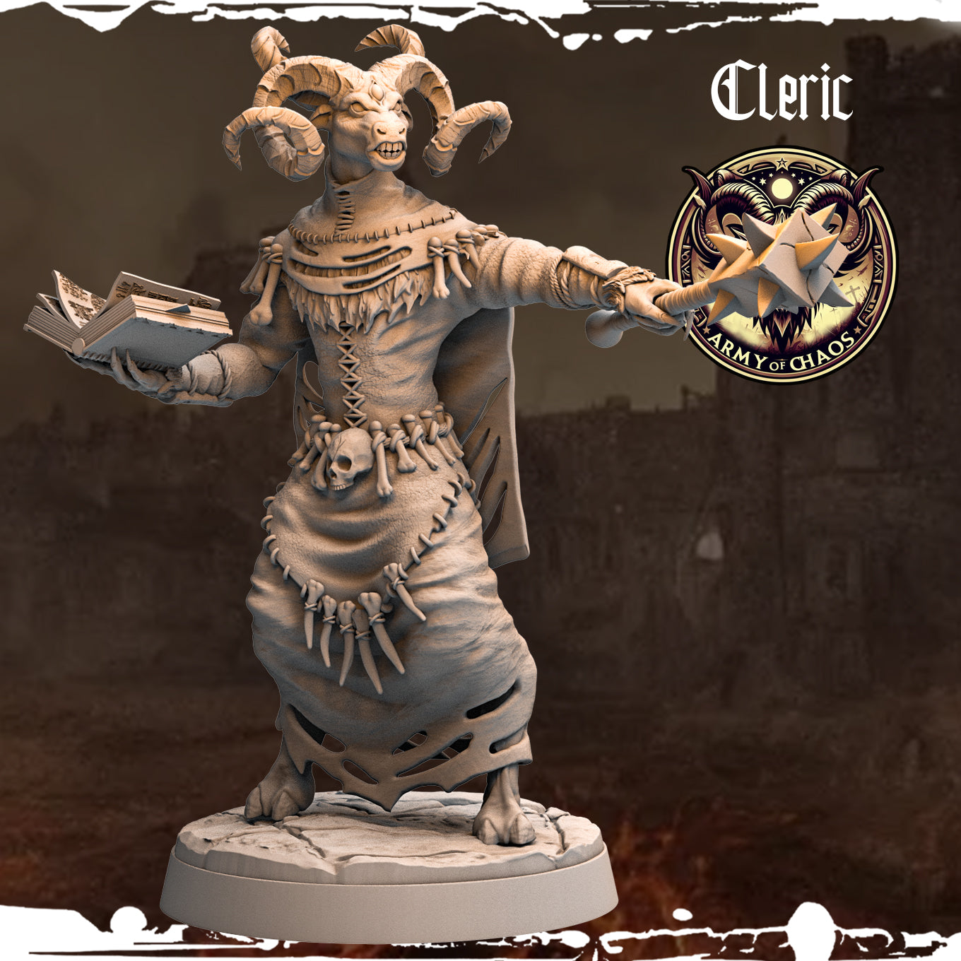 Monolith Arts - Beasts - Cleric #11 - DnD/TTRPG Figure/Miniature
