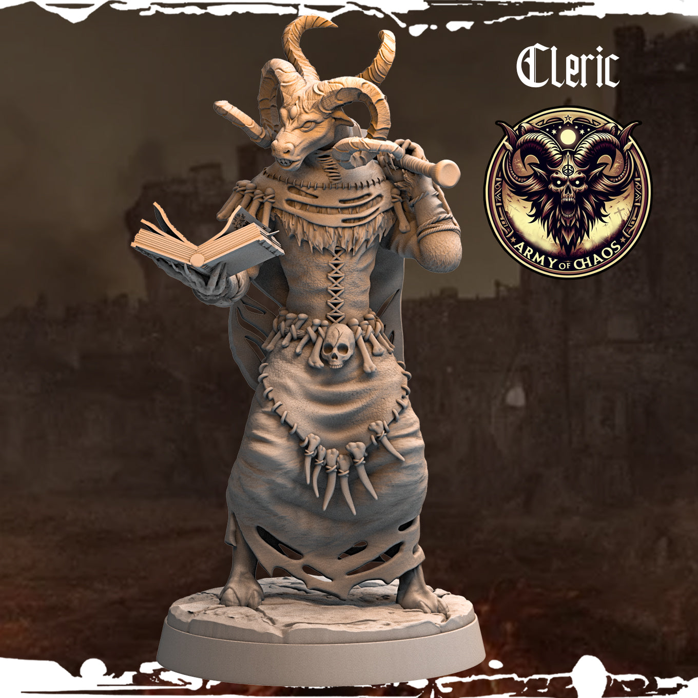 Monolith Arts - Beasts - Cleric #7 - DnD/TTRPG Figure/Miniature