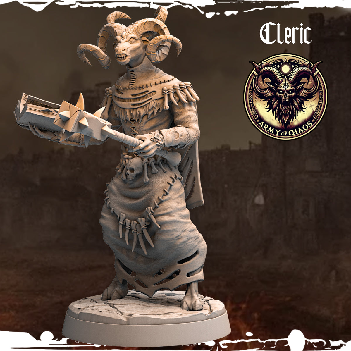 Monolith Arts - Beasts - Cleric #8 - DnD/TTRPG Figure/Miniature