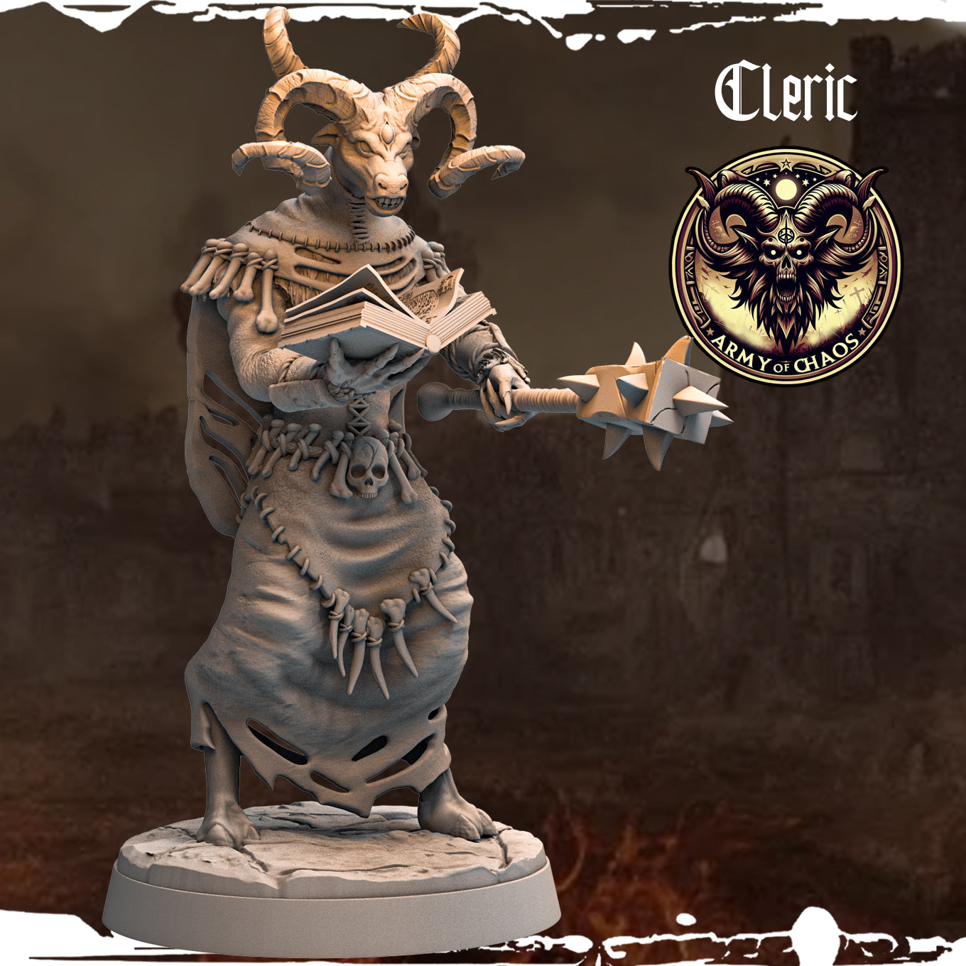 Monolith Arts - Beasts - Cleric #9 - DnD/TTRPG Figure/Miniature