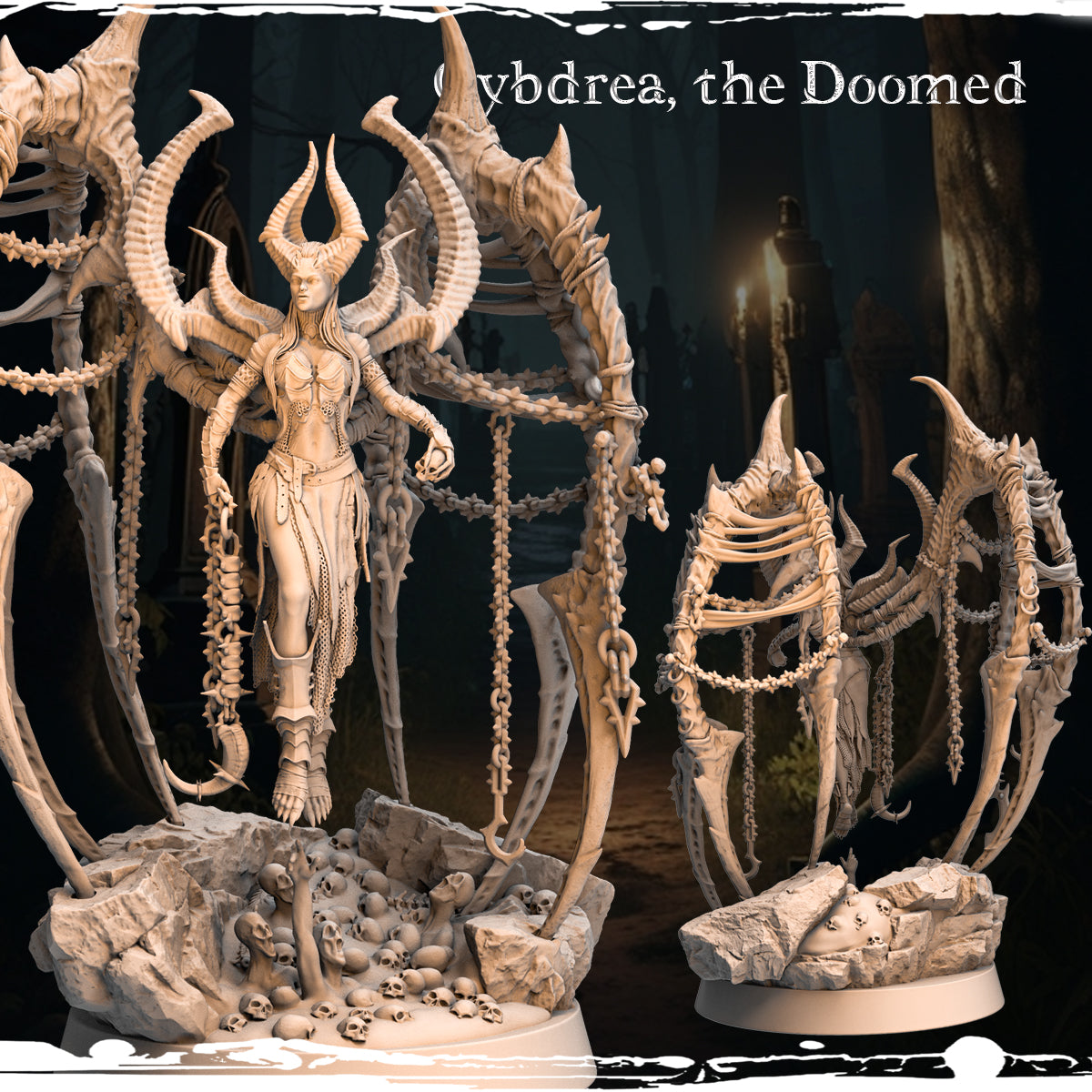 Monolith Arts - Marked by Darkness - Cybdrea - 75mm Pin Up/Figure/Model/Diorama