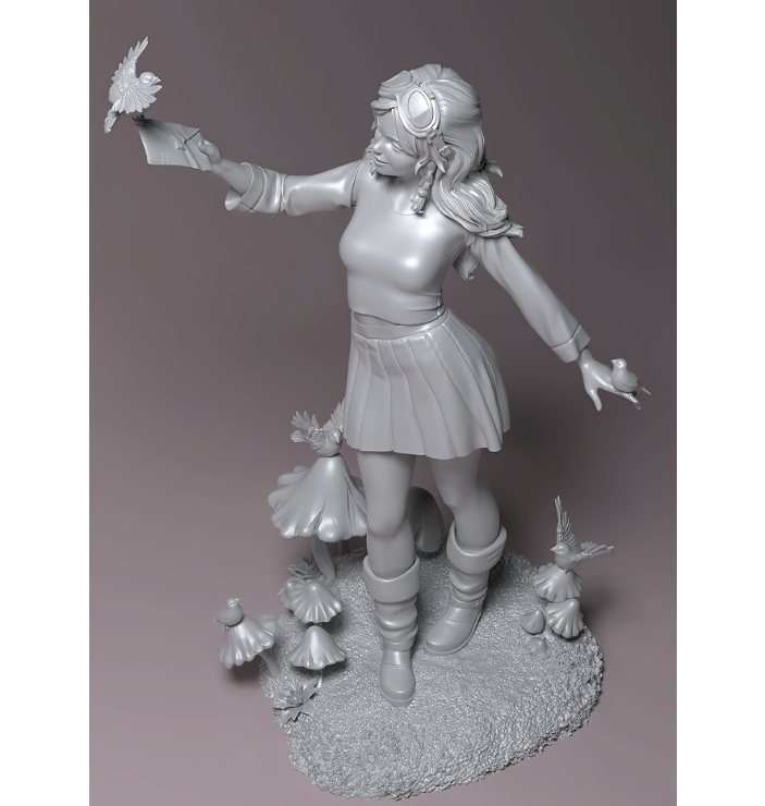 Authorseries Studio - Morning Birds - 75mm Pin Up/Figure/Model/Diorama