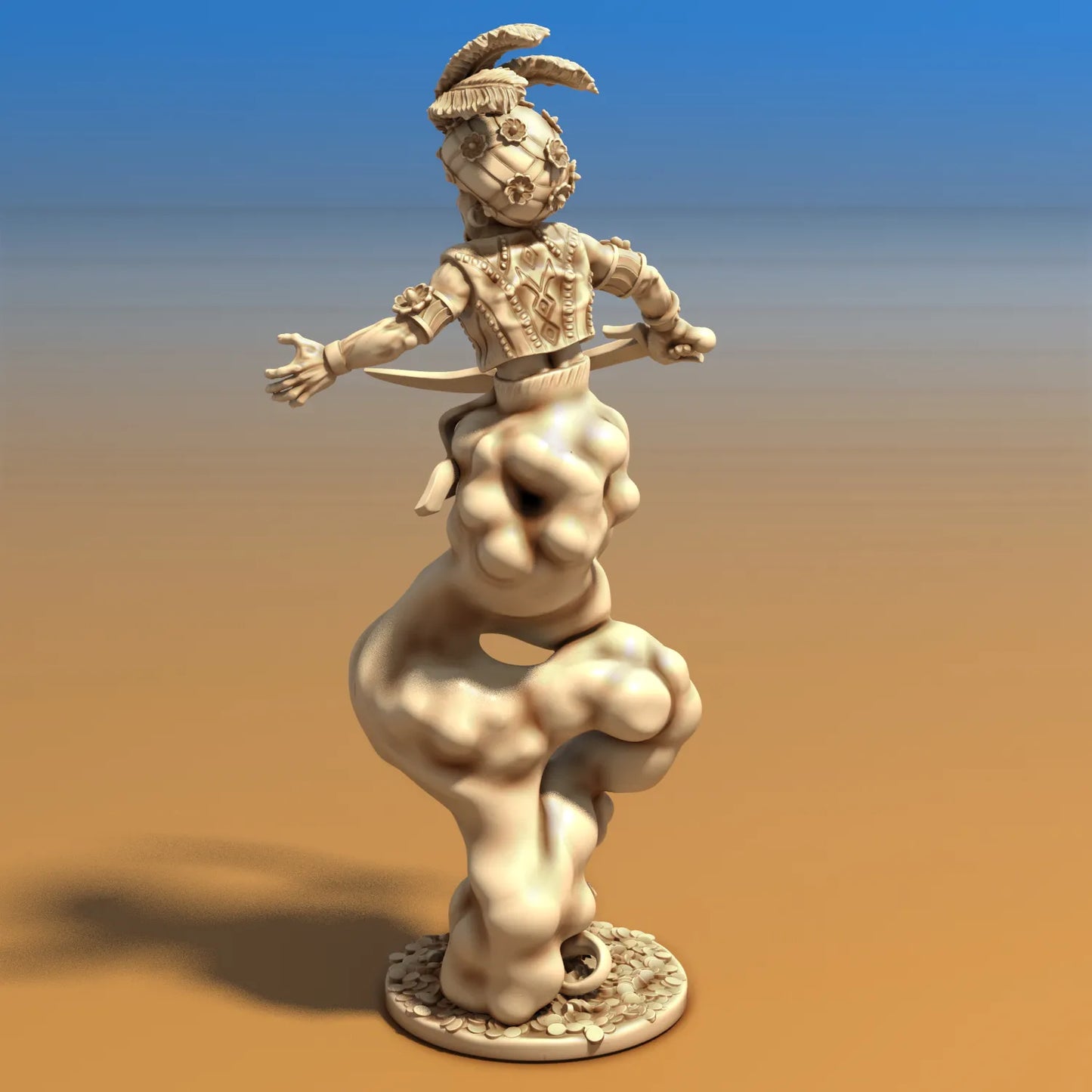 Medusa Miniatures - Djinni Male - DnD/TTRPG/Roleplaying/Wargamesature