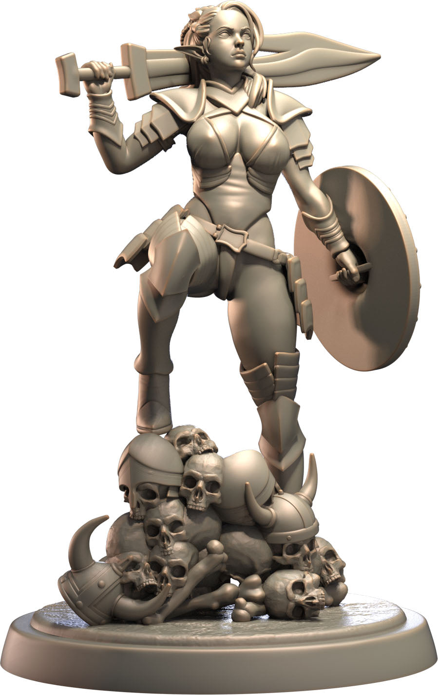 3D IPStudios - Elf Warriors - Draelith - Pin Up/Figure/Model/Diorama - Helios3DPrinting