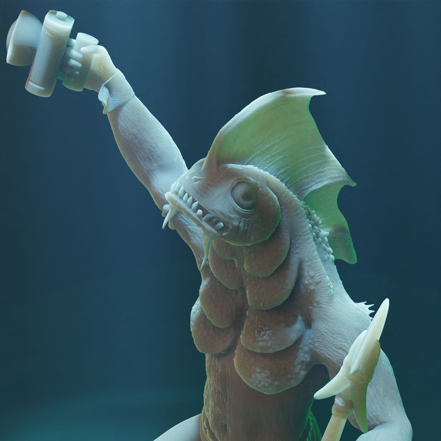 Cthulhu Girls - Shadow over Haven's Harbor - Deep One #3 - 32/75mm DnD/TTRPG Figure/Miniature - Helios3DPrinting