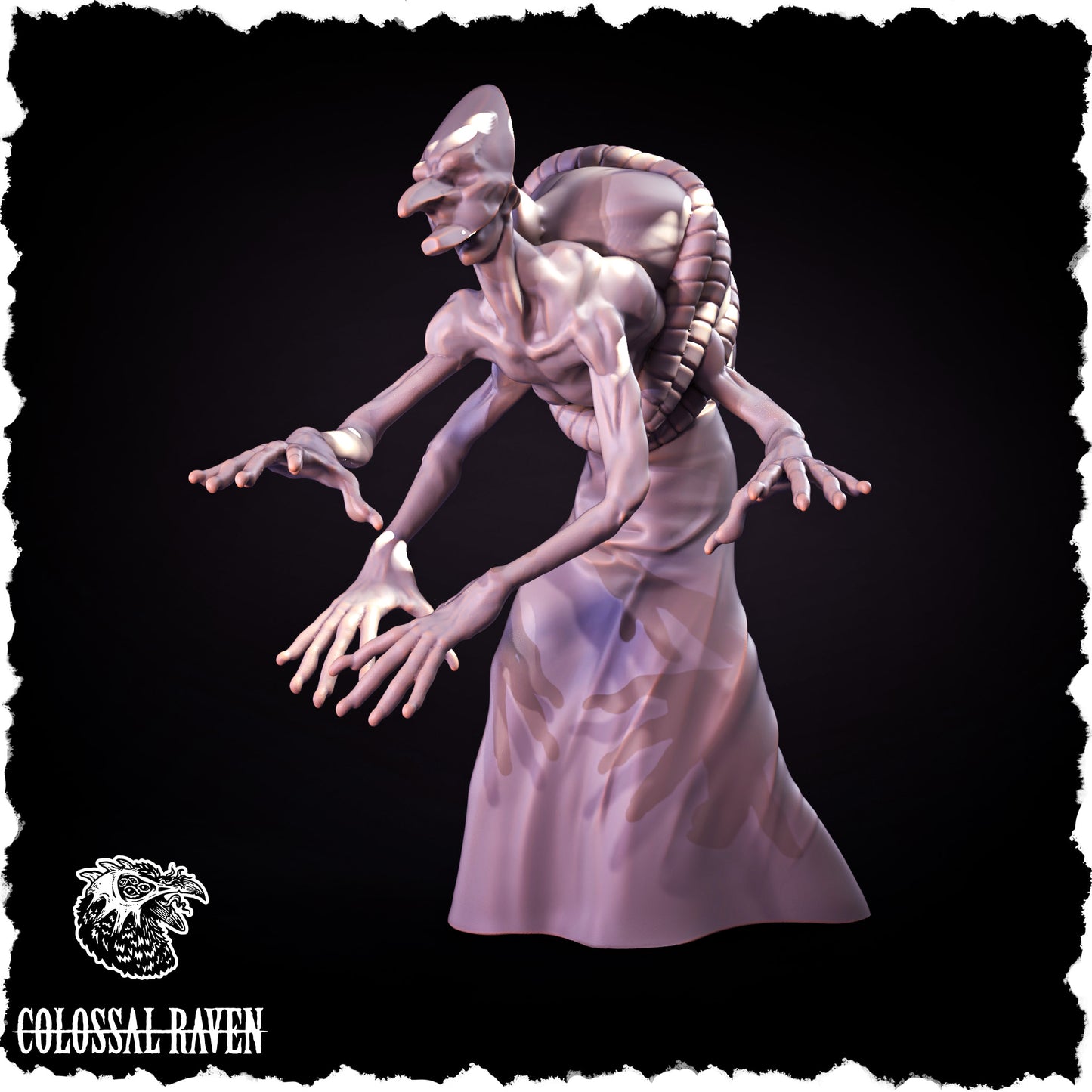 Colossal Raven - Demon Witch #3 - DnD/Pathfinder/TTRPG Figure