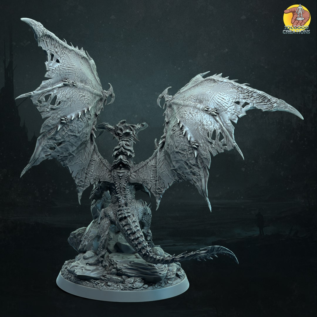 Solgoodcreations - Heaven's Rule - Unholy Dragon - DnD/TTRPG Figure/Miniature