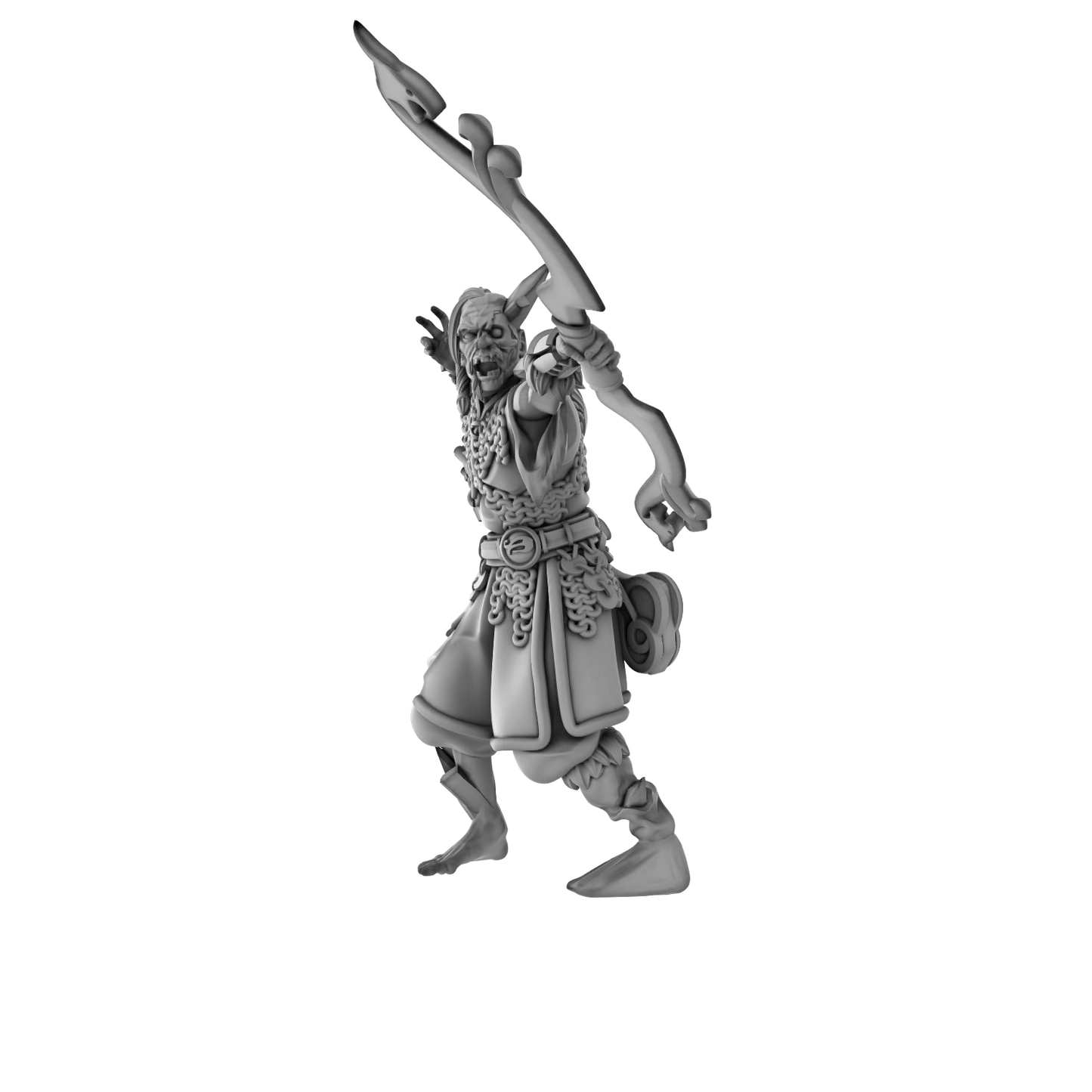 3DPZstudio - Dreadmist - Draugr Archer - DnD/TTRPG Figure/Miniature - Helios3DPrinting