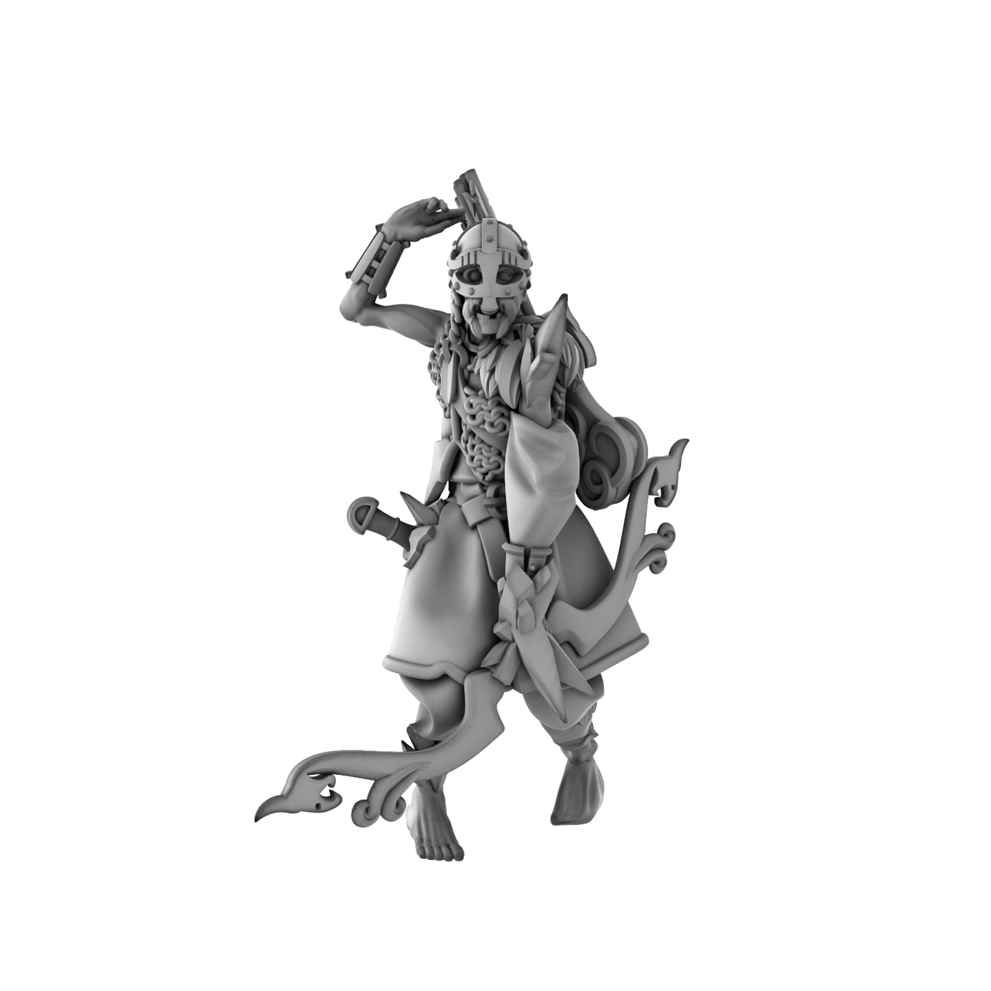 3DPZstudio - Dreadmist - Draugr Archer - DnD/TTRPG Figure/Miniature - Helios3DPrinting