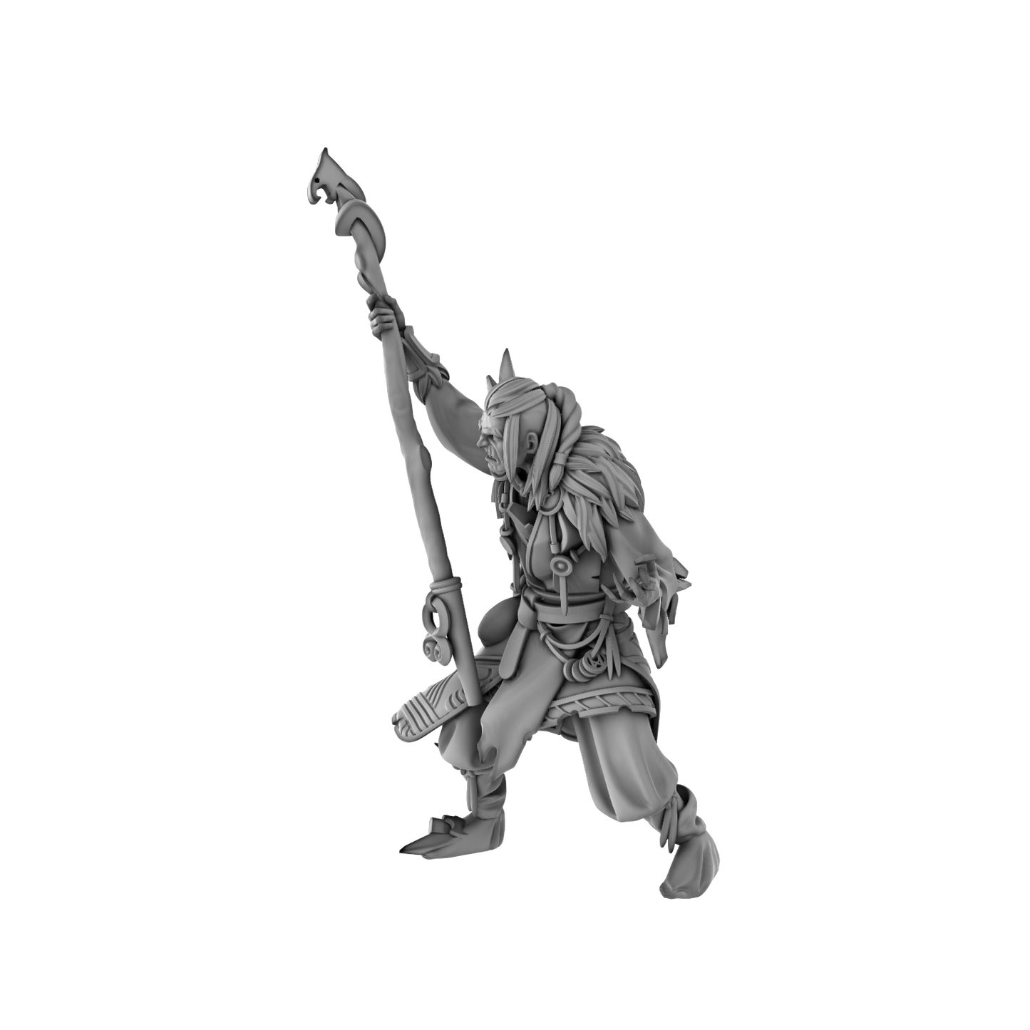 3DPZstudio - Dreadmist - Draugr Mistcaller - DnD/TTRPG Figure/Miniature - Helios3DPrinting