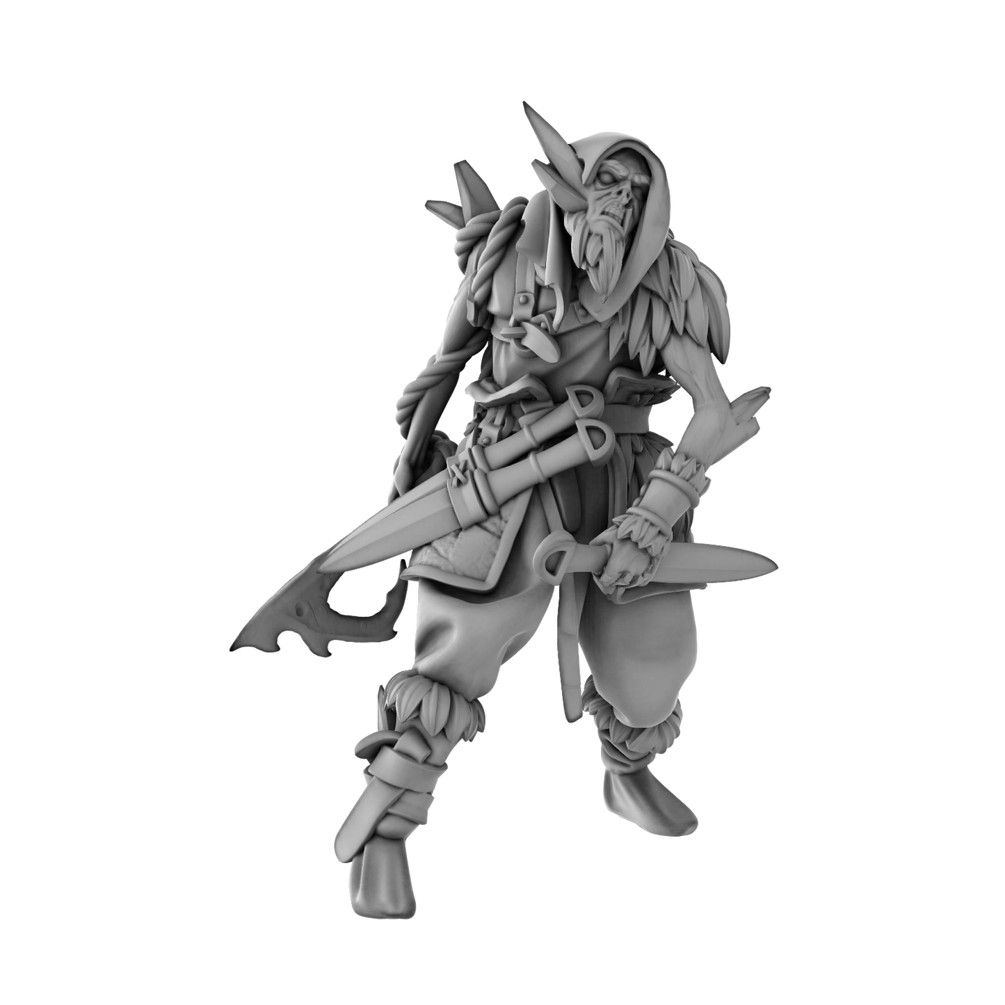 3DPZstudio - Dreadmist - Draugr Sapper - DnD/TTRPG Figure/Miniature - Helios3DPrinting